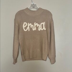 Women's Cashmere knit beige Sweater small